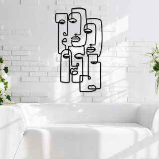 Picasso Face Linear Graphics, Dámska lineárna grafika, Etg39x69