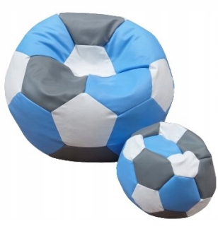 Pufa, taburetka - Futbalové kreslo XXXL 100 cm + tabak, podnožka