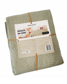 Prikrývka, prehozy na posteľ - Pistachio Green Bedspread to Bed Slime 220x200