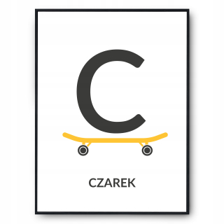 Detský obraz - Vzdelávací plagát nemecká abeceda veľká 50x70 cm