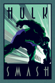 Detský obraz - Marvel Deco Hulk plagát 61x91,5 cm