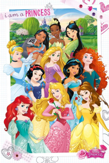 Detský obraz - Disney Princess 61x91.5 Wall plagát
