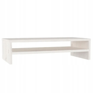 Tv stolík do obývačky - Monitor Stand, White, 50x24x13 cm, Lite Dre