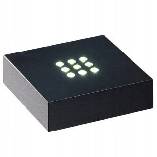 Osvetlenie nábytku - Black LED zvýraznený stojan 9 LED diódy