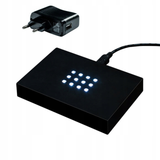 Osvetlenie nábytku - Stredne zvýraznená základná základňa Black 12 LED diódy