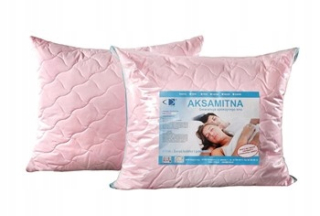 Vankúš na spanie - Zamatový vankúš 70x80 anti -allergická ružová