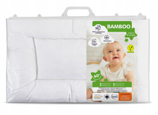 Vankúš na spanie - Detský bambusový vankúš 40x60 bambus