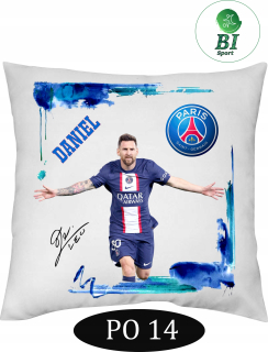 Vankúš na spanie - Bi Sport Leo Messi vankúš 40x40 cm mikrovlákno