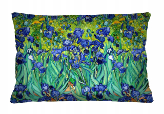 Vankúš - elegancia tlačí Irises 40 x 60 cm
