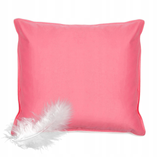 Vankúš na spanie - Half vankúš 40x40 s perím Jasiek Pink pl