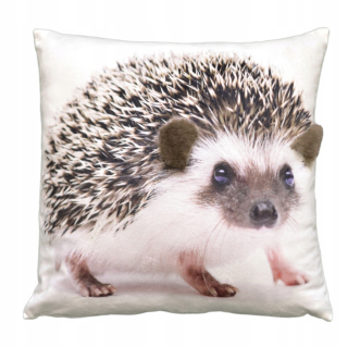 Vankúš na spanie - Dekoratívny vankúš 3D efekt Hedgehog 40x40 cm