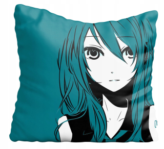 Vankúš na spanie - Vankúš + anime vankúš dievča 40x40cm