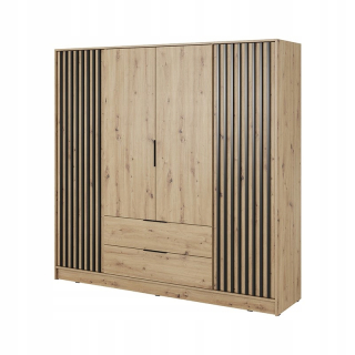 Šatníková skriňa do študenskej izby - Priestretický šatník Lamella 206 Oak Artisan