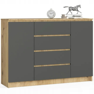 Komoda do študenskej izby - Kabinet RTV Table alba bis 150 cm Sonoma-čierna