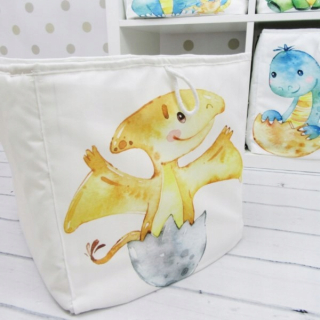 Úložný box pre deti - Základná základňa základnej základnej kontajnera s dinosaurami Kallax