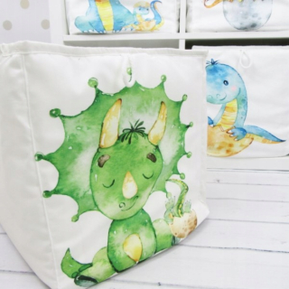 Úložný box pre deti - Dinosaur Cytle Box Hray Basket Kallax