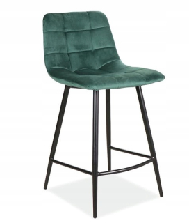 Barová stolička do kuchyne - Half-Shock, Mila H-2 Velvet Green Bar stoličky