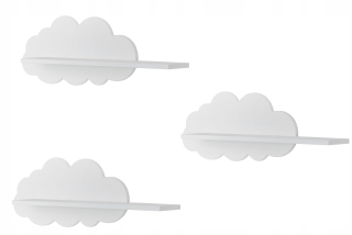 Polica do detskej izby - Cloud Poličky set 3x oblakovú poličku.
