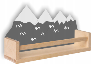 Polica do detskej izby - Mountain Wooden Poličky Mountain Scandinavian Style