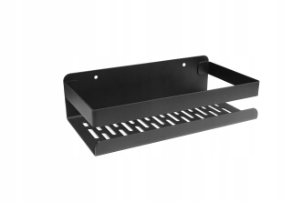 Kúpeľňová polica - Kúpeľňová polička závesná sprcha 23cm Black LOFT