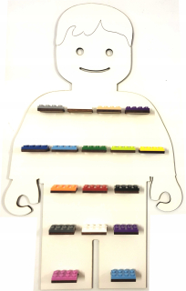 Regál do detskej izby - Polica pre bloky ľudí figúrky bez Lego ľudí