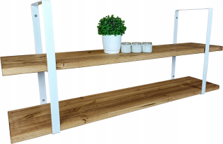 Polica do detskej izby - RTV Loft Cabinet 140 Oak Lancelot + Black Mat