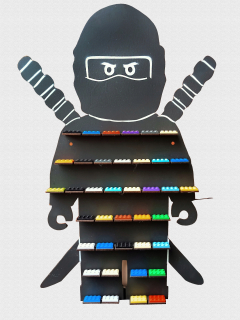 Polica do detskej izby - Polica Lego Ninjago 59 cm