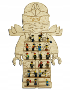 Úložný regál, polica do izby - Polica pre figúrky LEGO Ninjago CL