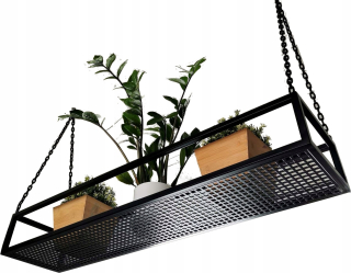 Polica do detskej izby - Stropná polica, zavesenie/moderné kvetiny 140 cm