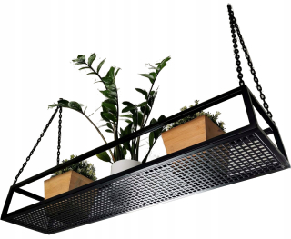 Polica do detskej izby - Stropná polica, zavesenie/moderné kvetiny 60 cm