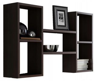 Polica do detskej izby - Závesný polica Polon Wenge Bookcase pre fotografie knihy