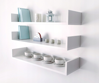 Polica do kuchyne - Ikea addé stolička kuchyňa jedáleň salón biely