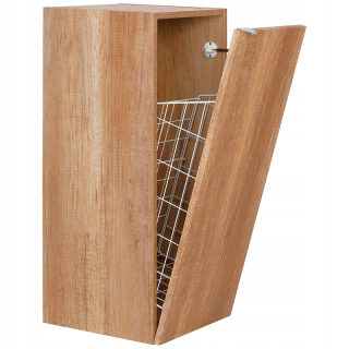 Skrinka do kúpeľne - Polovica s košom Adel 35 cm Country Oak