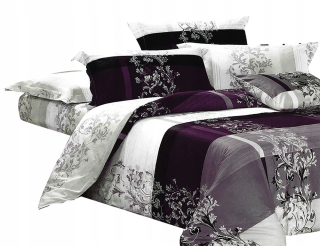 Kompletný set posteľných obliečok - Posteľná bielizeň 140x200 2cz vankúš 70x80 Aida set