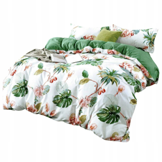 Kompletný set posteľných obliečok - Bavlnená posteľná bielizeň 160x200 King & Queen 3601a