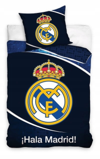 Kompletný set posteľných obliečok - Posteľná bielizeň 160x200 Real Madrid Cotton RMCF