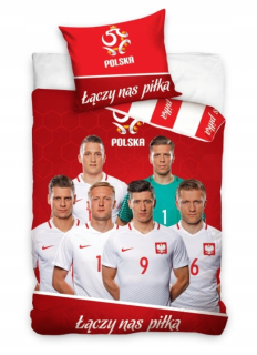 Kompletný set posteľných obliečok - Bavlna z bavlny s modrou rastlinou 240 x 220 cm