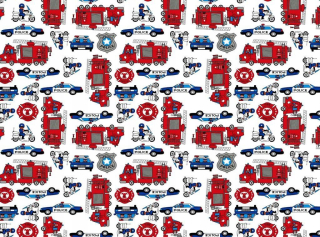 Kompletný set posteľných obliečok - Posteľná bielizeň 160x200 Policajná policajná brigáda