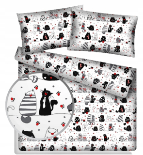 Kompletný set posteľných obliečok - Posteľná bielizeň Elway Double -Satin Cotton 200x220