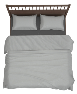 Kompletný set posteľných obliečok - Základná bavlnená podstielka 200x200 White2
