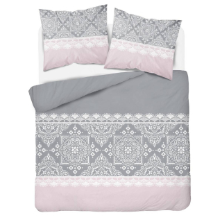 Kompletný set posteľných obliečok - Saténová posteľná bielizeň Jakacars 200x220 + 2x70x80 hemera