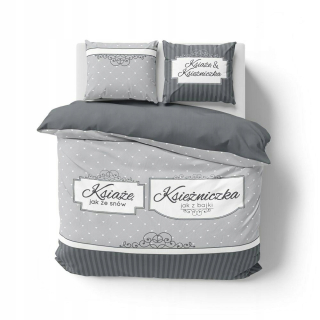 Kompletný set posteľných obliečok - Bavlnená saténová podstielka 180x200 Chaber