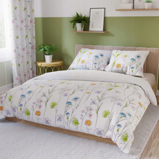 Kompletný set posteľných obliečok - Sada podstielky z kôry 140x200 Bielawa Cotton