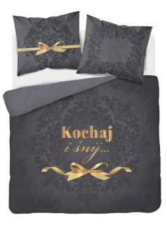 Kompletný set posteľných obliečok - Saténová podstielka 160x200 Navy modré saténové listy