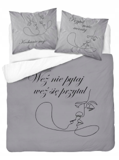 Kompletný set posteľných obliečok - Posteľná bielizeň 220x200 Svadobný darček objatie