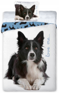 Kompletný set posteľných obliečok - 3D podstielky zvierat 160x200 Dog Najlepší priatelia 011