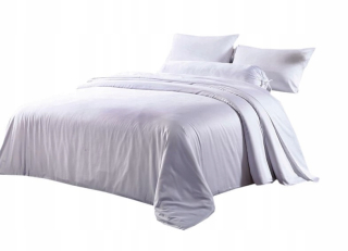 Kompletný set posteľných obliečok - Bambusová podstielka 160x200 100% bambus biela klara