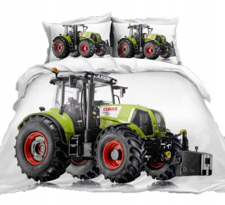 Kompletný set posteľných obliečok - Bavlnená posteľná bielizeň 140x200 Traktor
