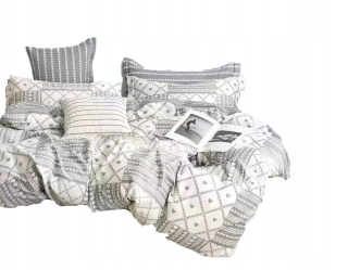 Kompletný set posteľných obliečok - 140x200 2cz saténová podstielka Dalwin 829