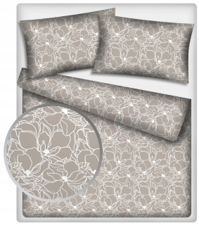 Kompletný set posteľných obliečok - Posteľná bielizeň s kvetinovým motívom bavlny 200x220